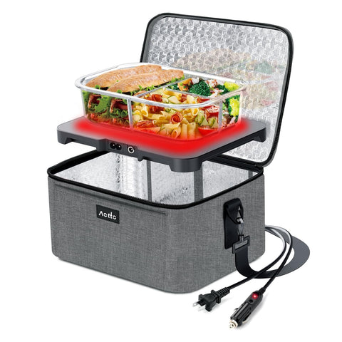Aotto, horno portátil 3 en 1 para coche que calienta comidas rápidamente.