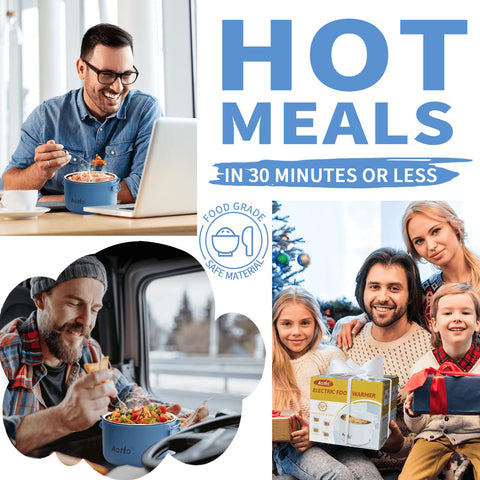 Aotto lonchera eléctrica con capacidad de 32 oz lista para almuerzos abundantes.
