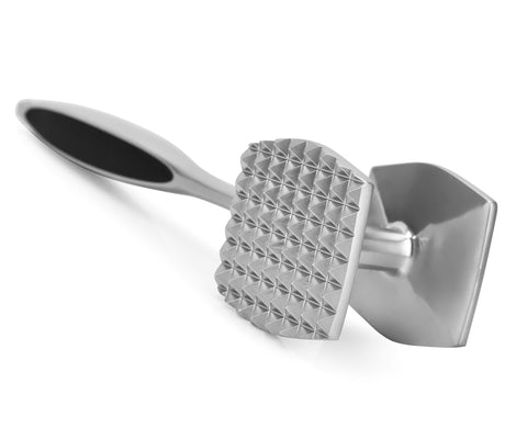 AOWOTO ablandador de carne con martillo de doble cara para ablandar y sellar jugos.