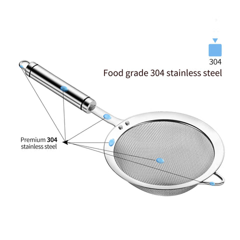 AOWOTO filtro acero inoxidable 304 resiste uso intenso en la cocina.
