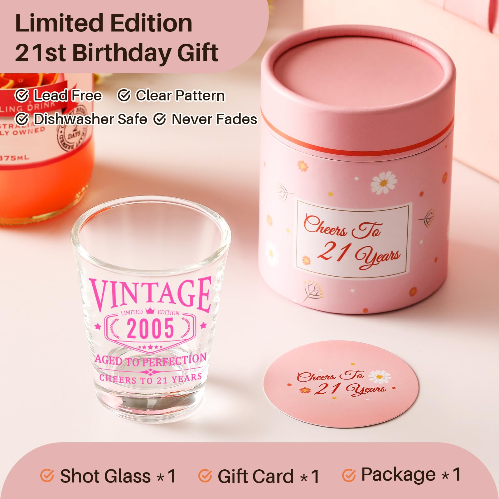 AOZITA caja regalo elegante para presentar el set de vasos.