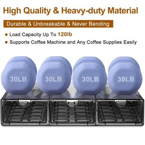 AOZITA compatibilidad con Keurig y otras cafeteras para encajar junto a la cafetera.