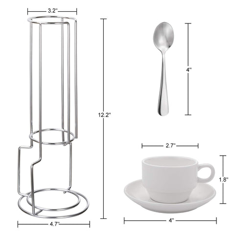 AOZITA cucharas demitasse de acero inoxidable para espresso con precisión