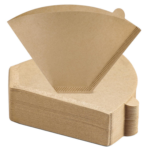 AOZITA filtros cono #4 para 8-12 tazas, fácil ajuste y sin desbordes