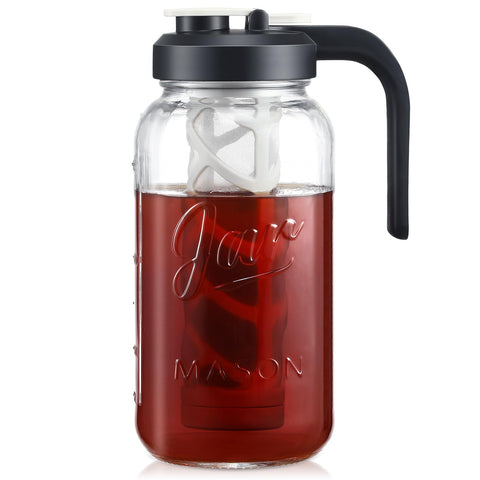 AOZITA jarra de vidrio con infusor para té helado y otras bebidas.