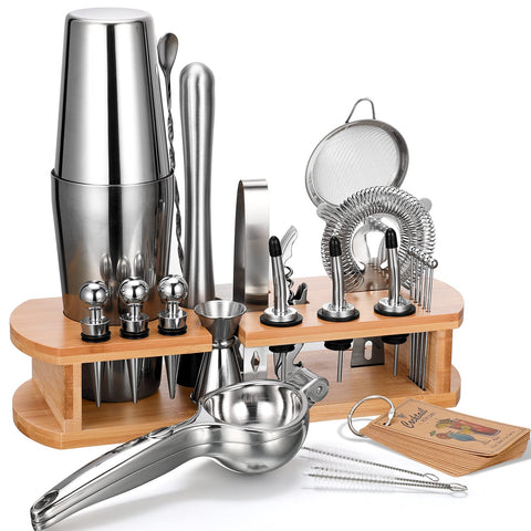 AOZITA set de coctelería con agitador tipo Boston para bebidas equilibradas y elegantes.