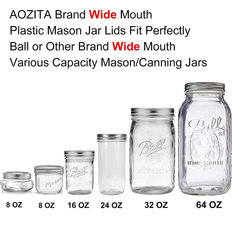AOZITA tapas para granos, dulces y frutos en tarros