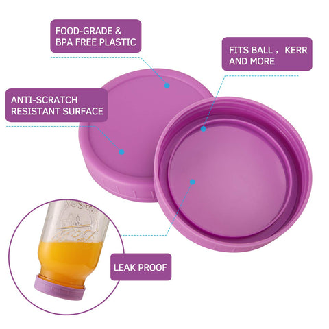 AOZITA tapas compatibles Ball y Kerr para frascos universales.