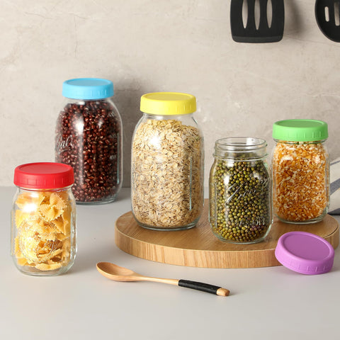 AOZITA tapas para granos y dulces, despensa organizada y accesible