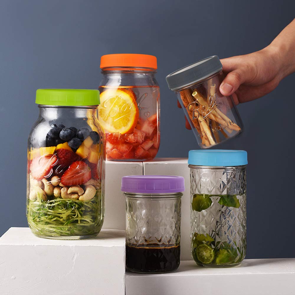 AOZITA tapas para regalos de cocina, colores brillantes y uso práctico