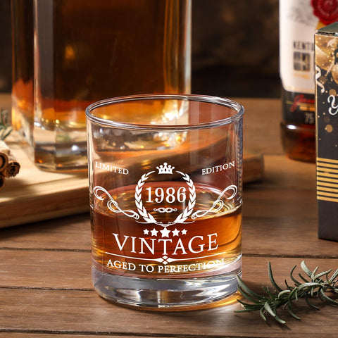 AOZITA vaso whiskey 11oz para bourbon y escoces, sabor realzado.