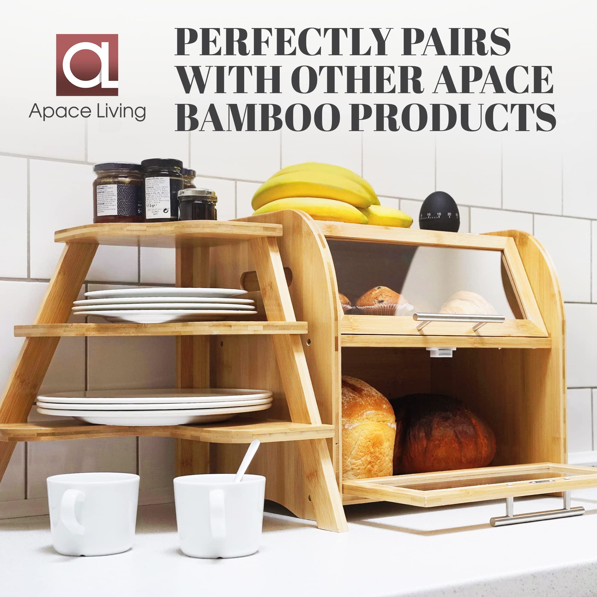 Arise de Apace Living: diseño natural de bambú para cocina elegante.