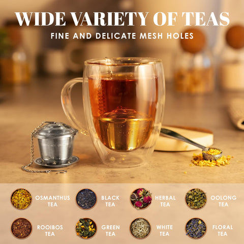 Cuchara medidora de té Apace Living para medir la cantidad exacta.
