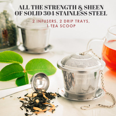 Sin residuos de infusión en la taza con Apace Living.
