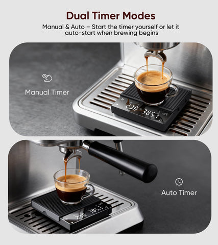 ApeWeghr escala-pour-over-timer facilita recetas consistentes con vertido controlado.