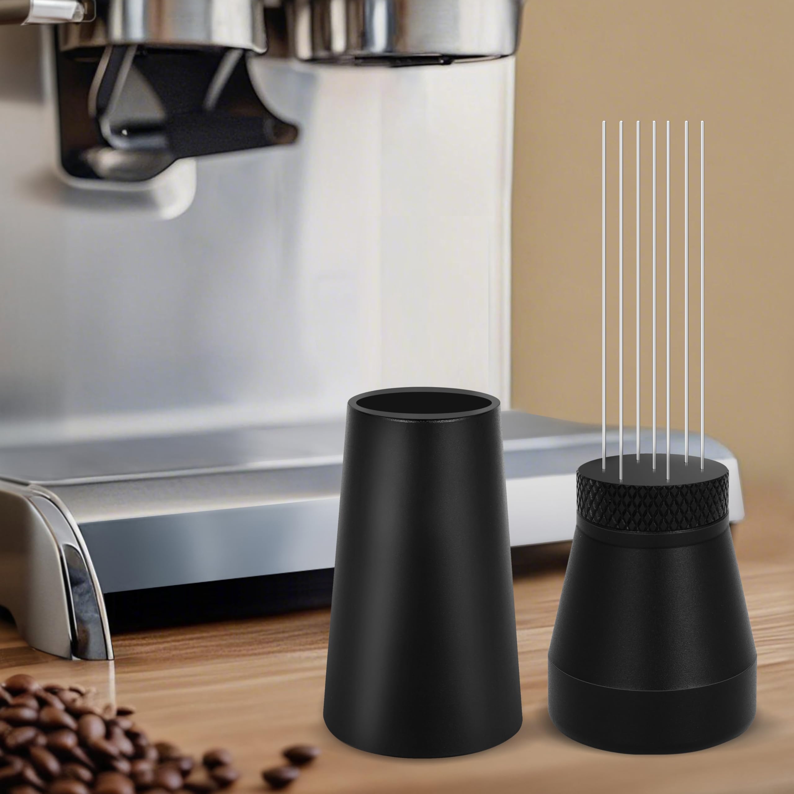 Apexstone montaje rápido WDT espresso con base, listo para uso cotidiano