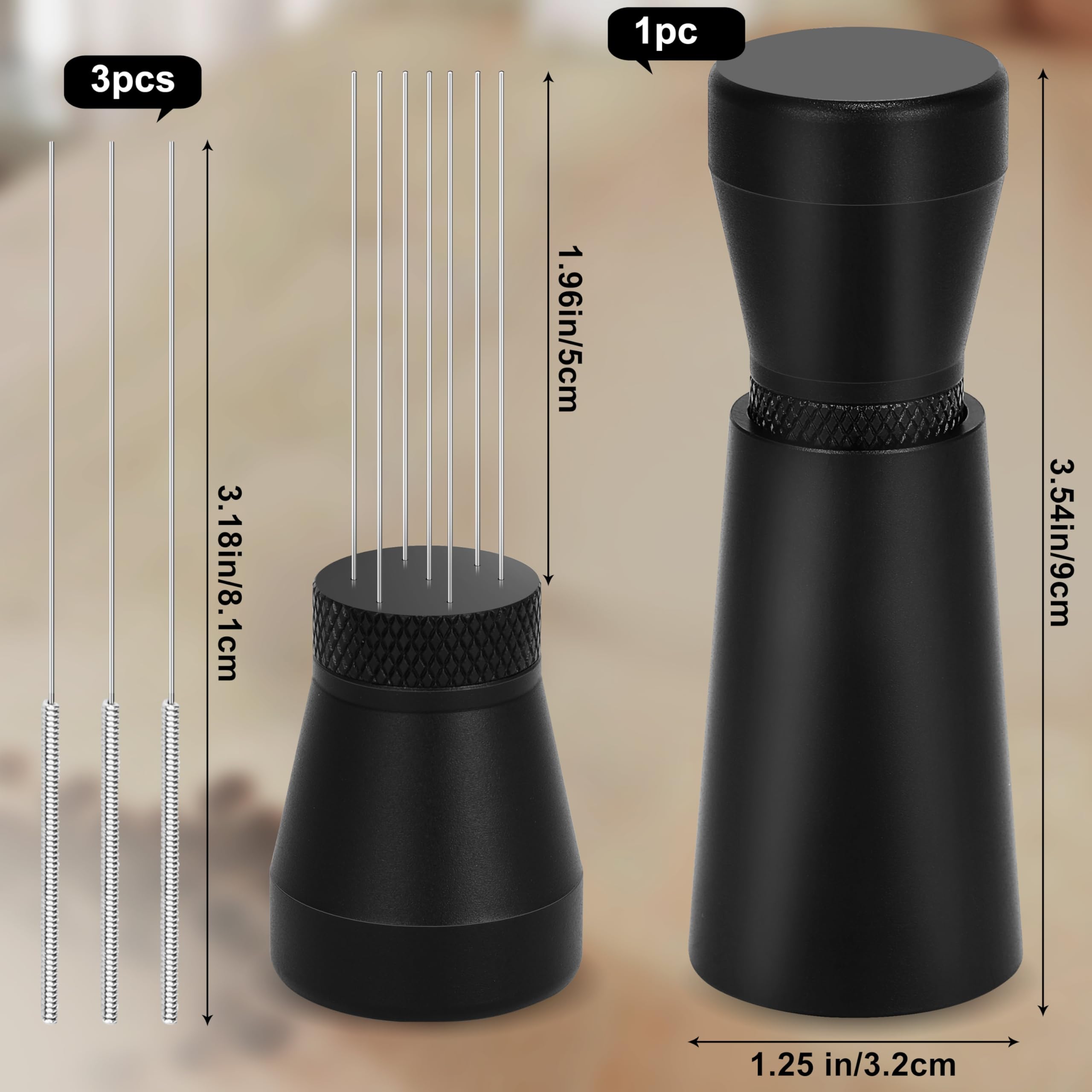Apexstone soporte WDT espresso negro, soporte robusto para uso diario
