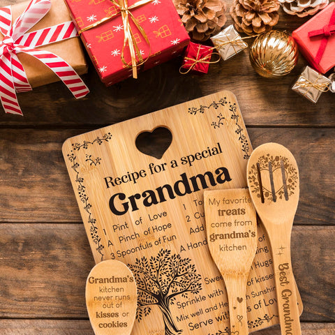 Apjielop tabla de corte para cumpleaños de abuelas, texto inspirador.