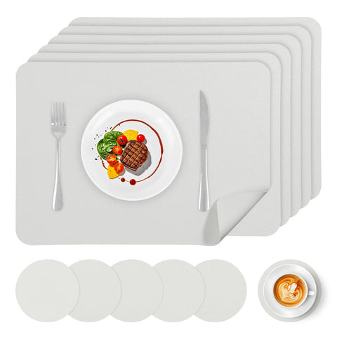 APLKER manteles de piel sintética, tacto suave para uso diario en mesa.