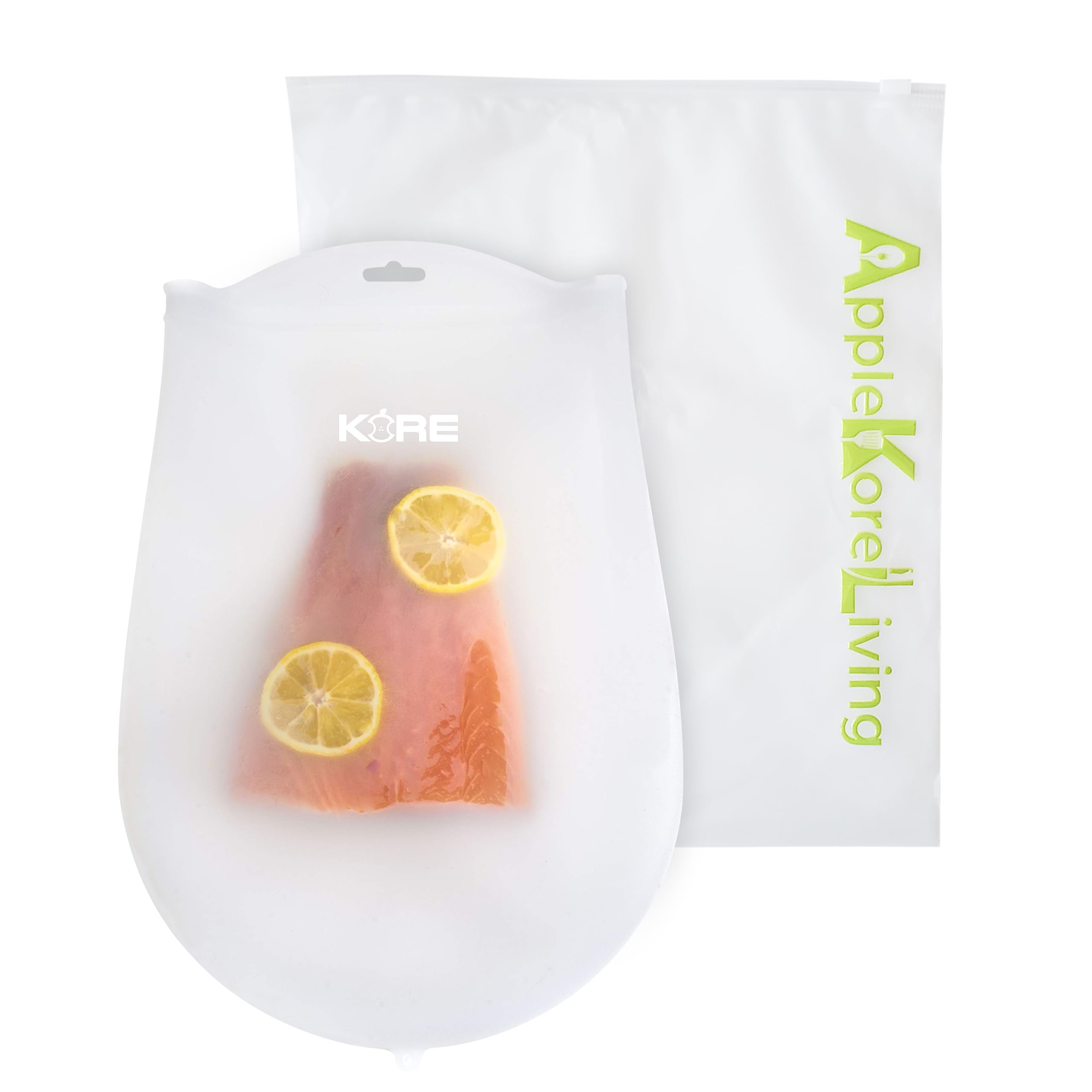 AppleKoreLiving bolsa reutilizable sin sellado, práctica y limpia.