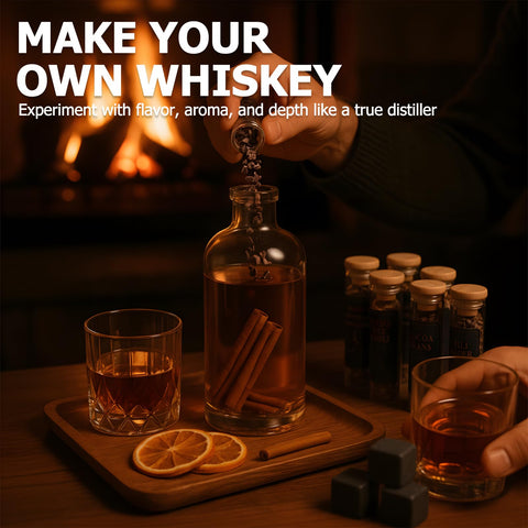 Apragaz kit whiskey instrucciones manual, guía clara para infusionar sabores.
