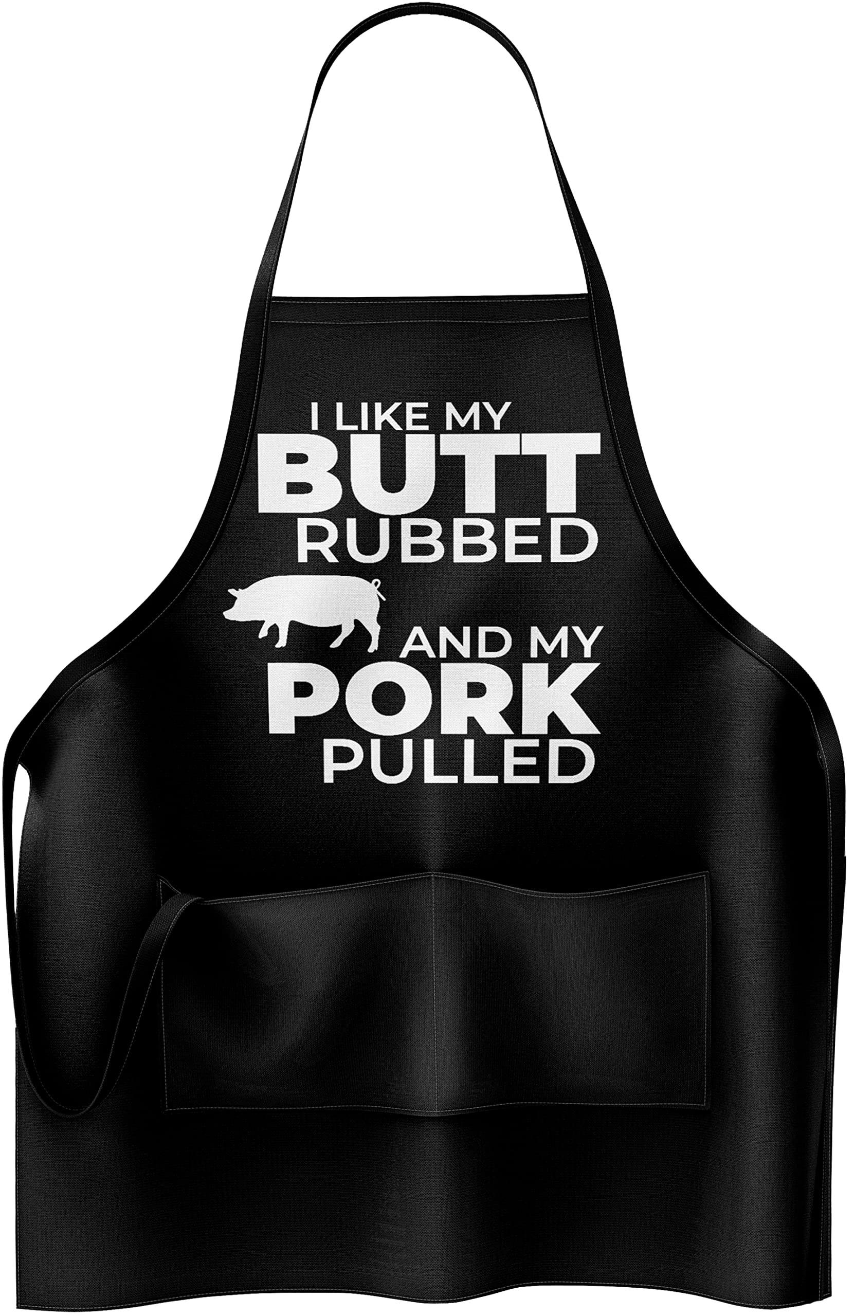 Delantal APRON DADDY, enfoque barbacoa trasero, ideal para reuniones familiares al aire libre.