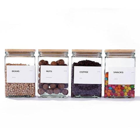 Tapas de bambú herméticas apt1101 mantienen frescura de alimentos secos y aromáticos