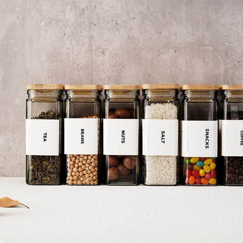 Vidrio transparente apt1101 exhibe galletas y té, ideal para regalos