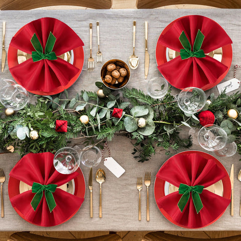 APTWOW detalle premium para la mesa, anillos servilleta verde terciopelo en bodas.