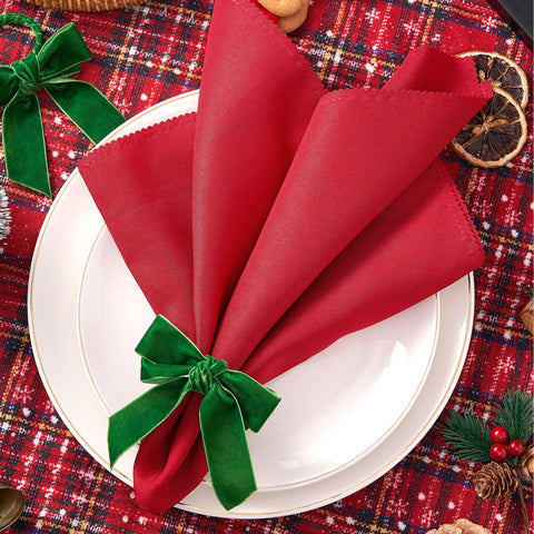 APTWOW aros para servilleta, lazo verde, añade elegancia a cenas festivas.