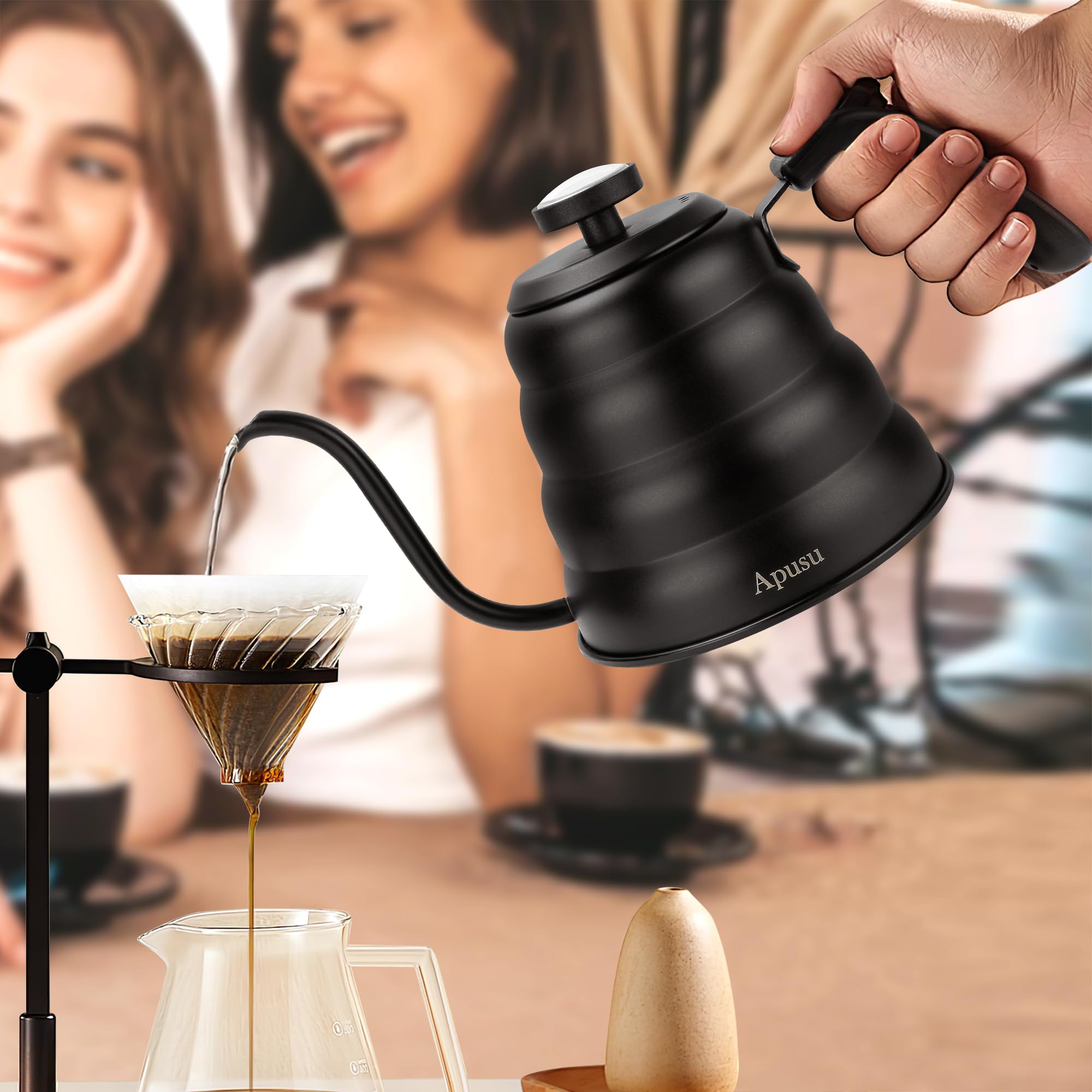 Apusu mango ergonómico que protege las manos al verter