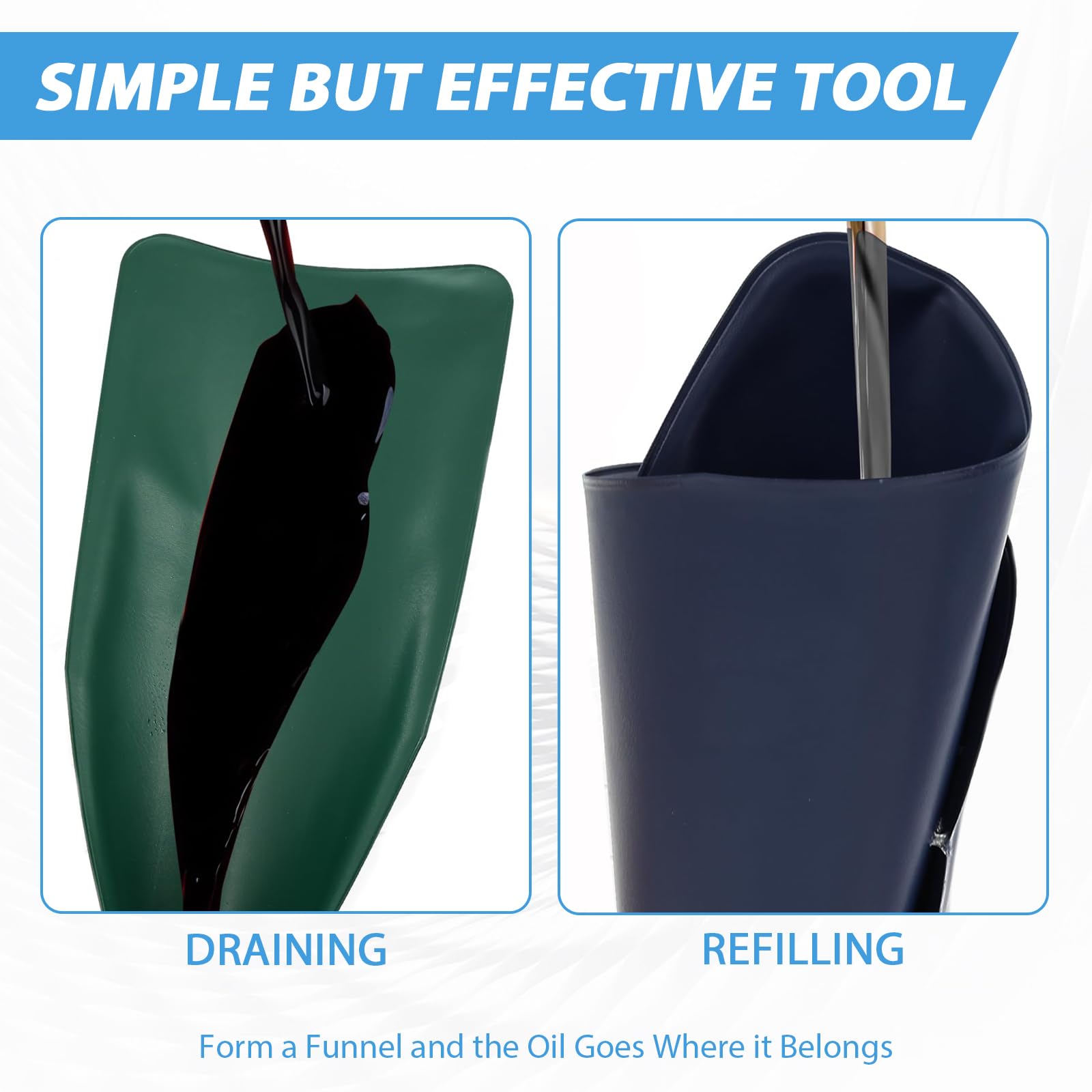 AQOYNQ embudo plegable para coche, fácil guardado en el maletero