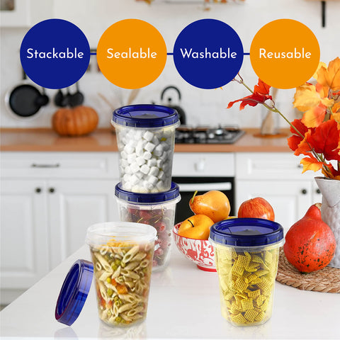 AQUA BLUE contenedor apto para microondas para recalentar comidas con facilidad.