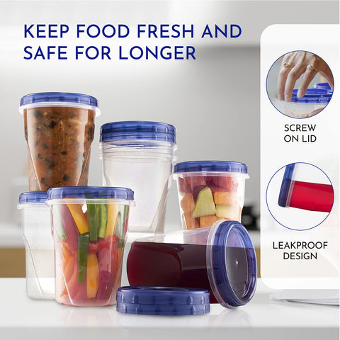 Contenedor sin BPA AQUA BLUE cuida la seguridad alimentaria en casa.