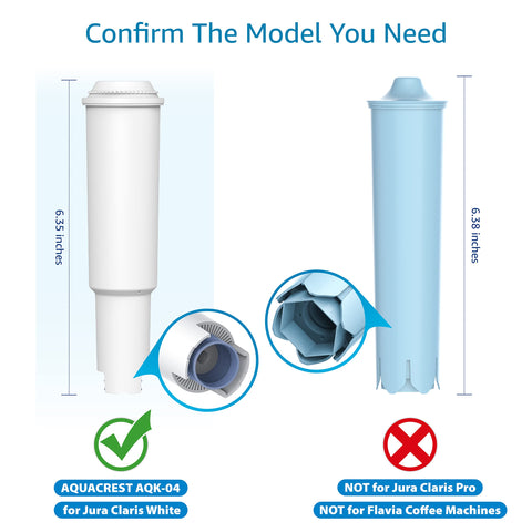 Filtro AQUA CREST para Jura J5: compatibilidad fiable y sabor constante.