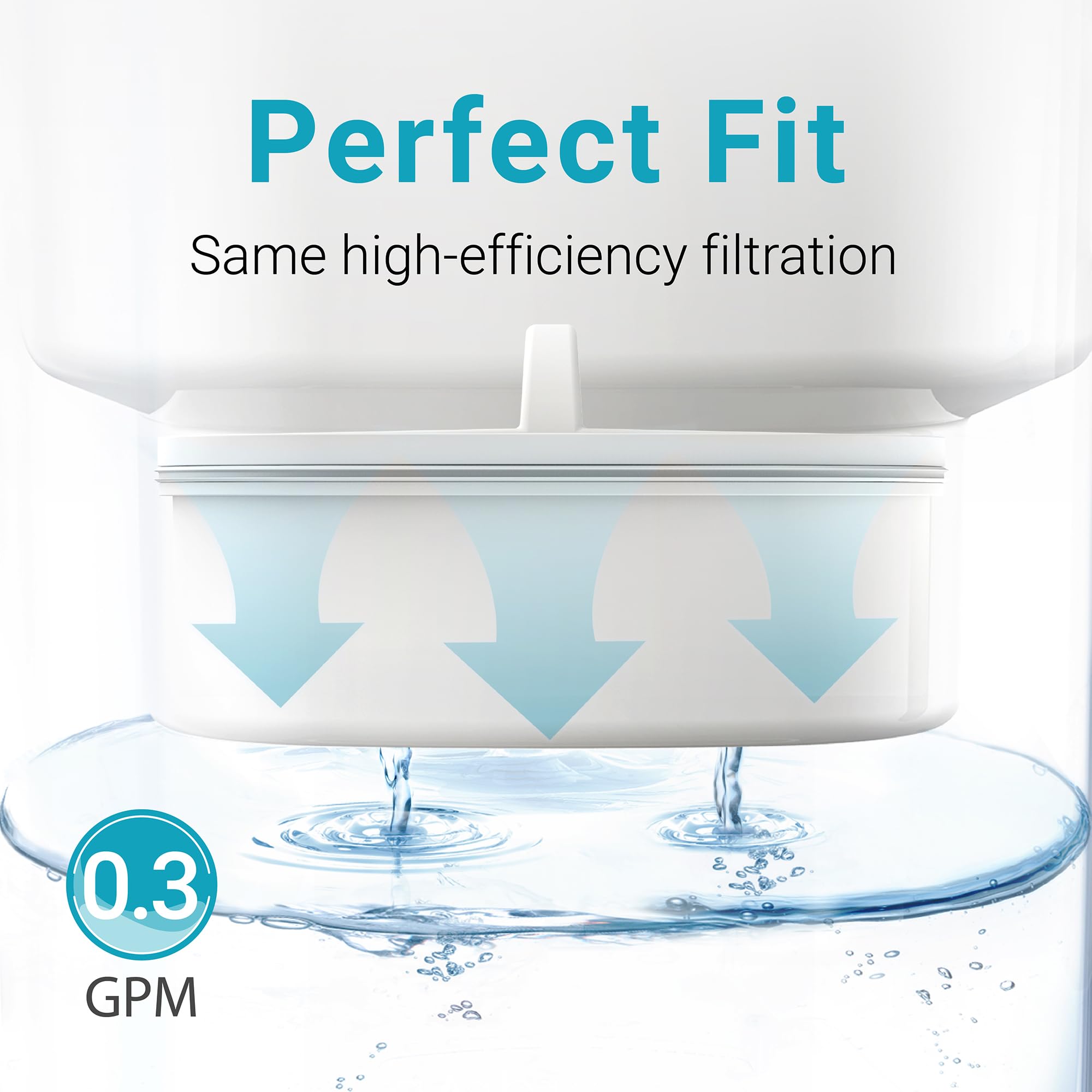 AQUA CREST flujo rápido de 0,3 galones por minuto para agua instantánea