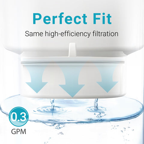 AQUA CREST flujo rápido de 0,3 galones por minuto para agua instantánea