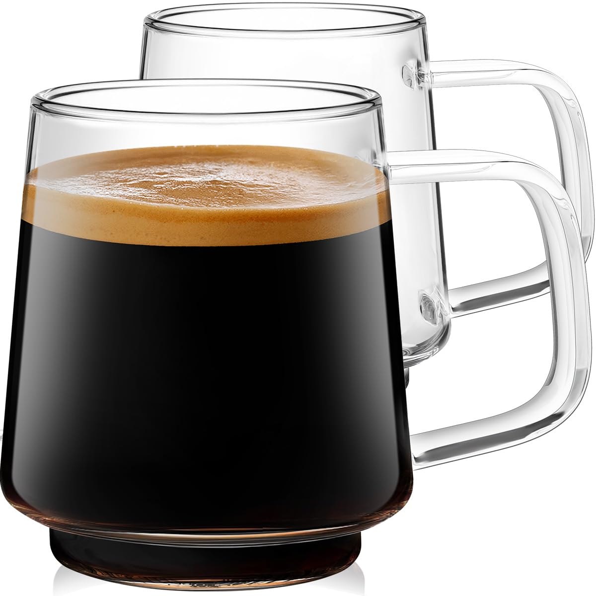 La taza Aquach con asa ergonómica ofrece agarre cómodo para café o té en casa u oficina.