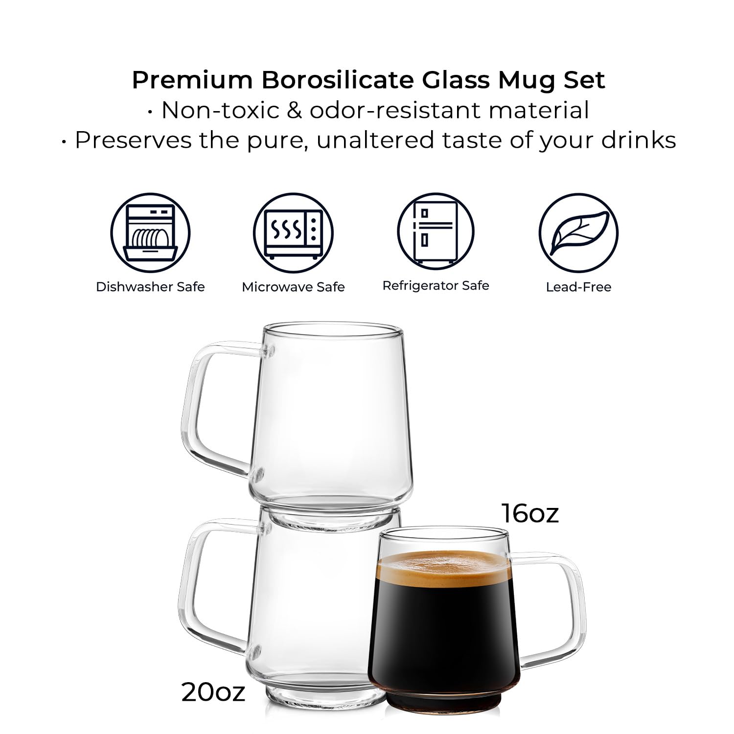 Taza Aquach para oficina, diseño moderno, perfecta para latte.