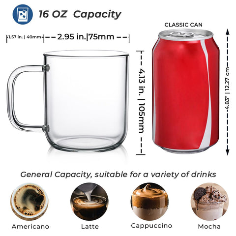 Aquach taza cristal apta para lavavajillas, limpieza sencilla.