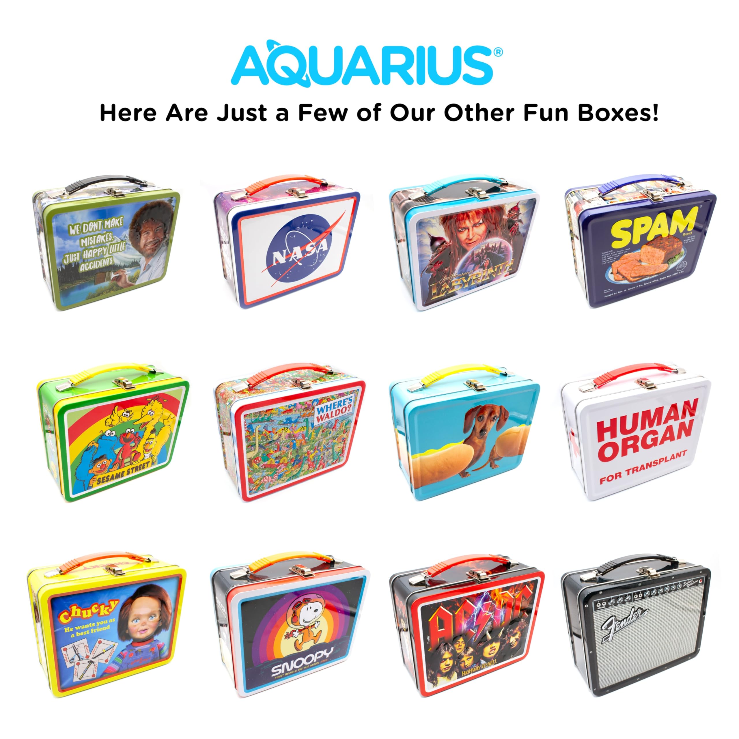 AQUARIUS E.T. Fun Box: tapa en relieve que añade carácter.