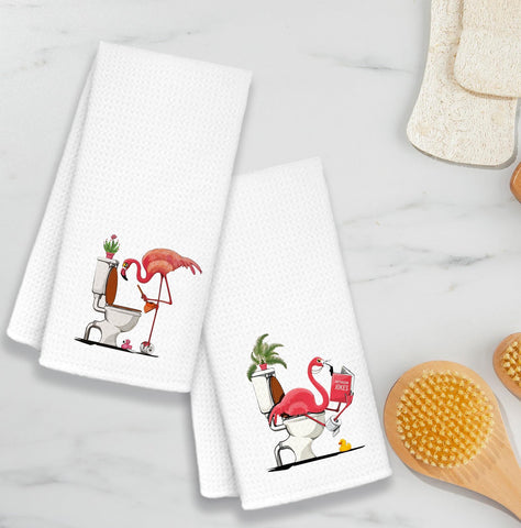 AQYIP toalla para regalo flamingo rosa, ideal para ocasiones.