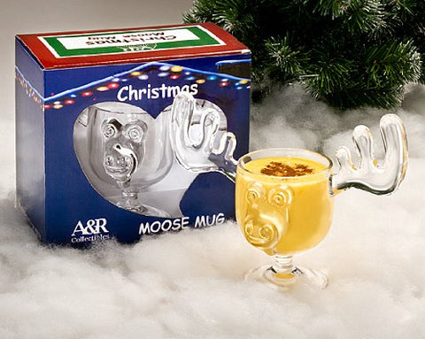 A&amp;R Collectibles tazas alce eggnog, detalle material acrílico sin BPA para casa.