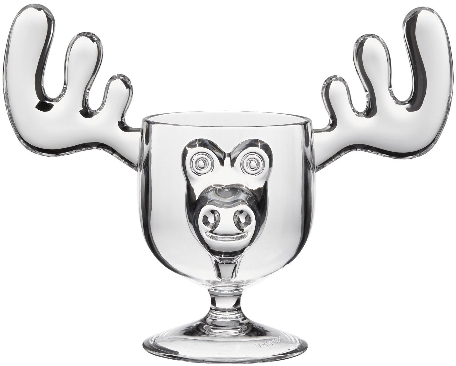 A&amp;R Collectibles tazas alce eggnog, vista lateral, diseño resistente para uso diario.