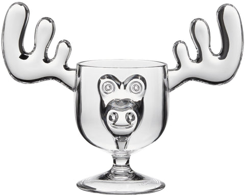 A&amp;R Collectibles tazas alce eggnog, vista lateral, diseño resistente para uso diario.