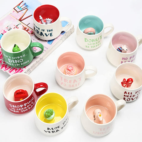 Taza regalo divertida para amantes del cafe y dinosaurios