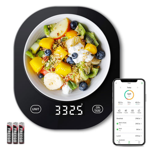 Arboleaf Balanza de Cocina en frontal: diseño compacto y precisión para ingredientes.