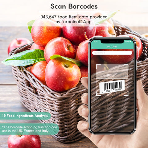 Arboleaf uso diario sencillo para planificar comidas con precisión