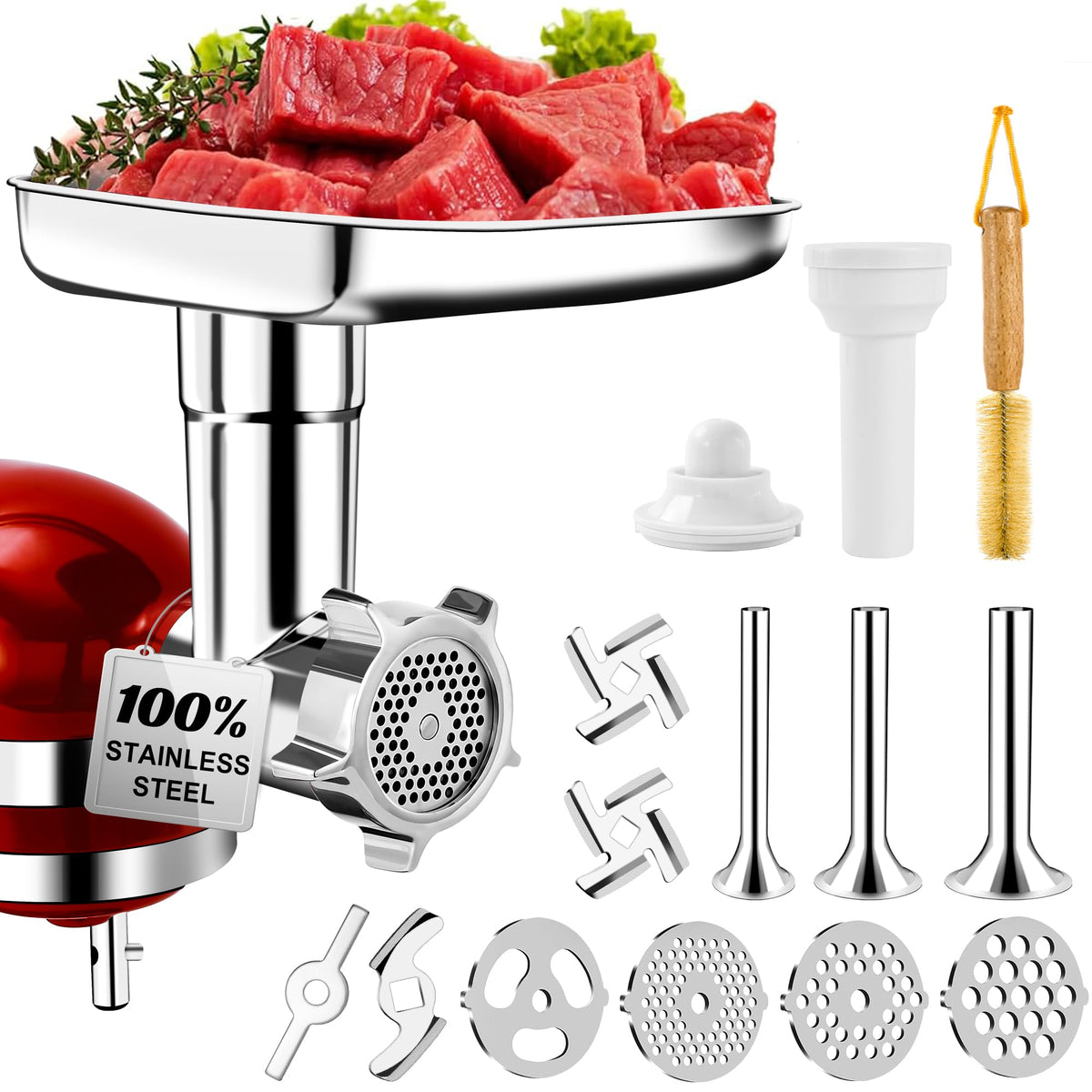 Arcbt molinillo para KitchenAid: cuerpo sólido para uso diario y duradero