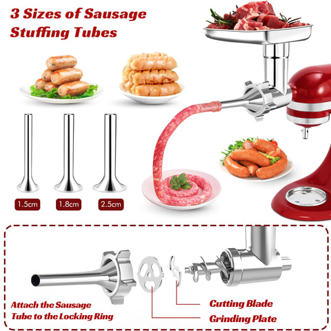 Arcbt molinillo para KitchenAid: placas de molienda fino para textura suave